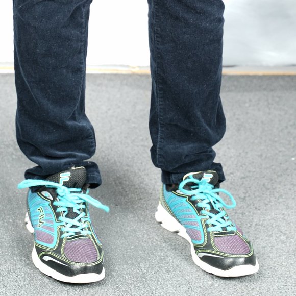 FILA Cool Max Women's 6 M Aqua Black Athletic Running Shoes DLS Foam - Picture 16 of 16